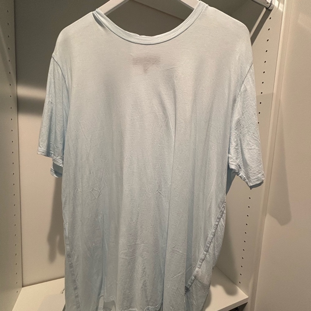 rag & bone Sky Blue Short Sleeve Tee, XL